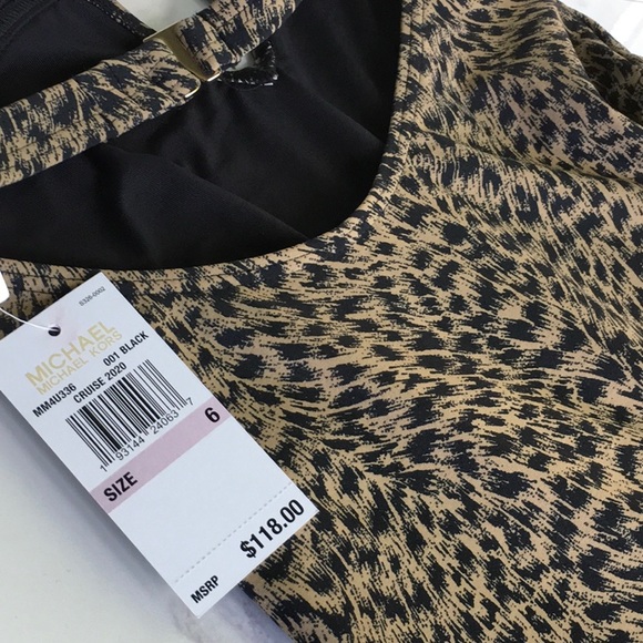 Michael Kors Chain Ring Halter One Piece swimsuit - Picture 8 of 8